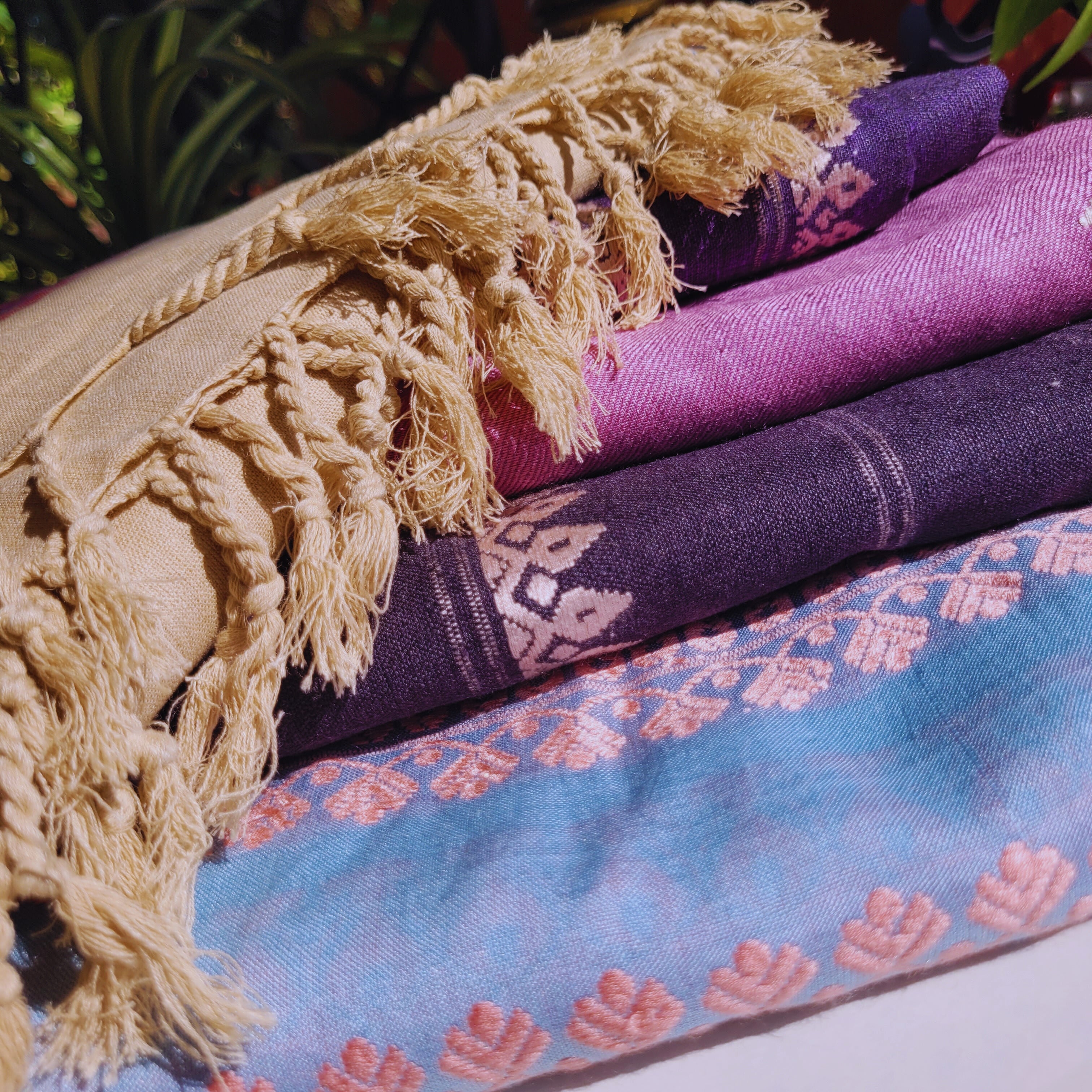 Eri Silk Stoles – Handwoven, Aesthetic & Skin-Friendly from Assam