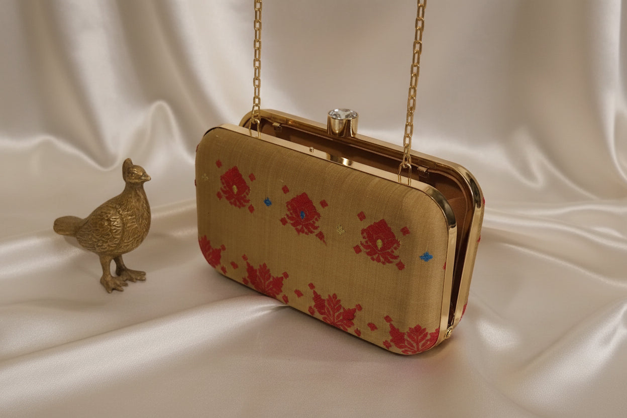 ASSAM SILK BASED CLUCTH BAGS