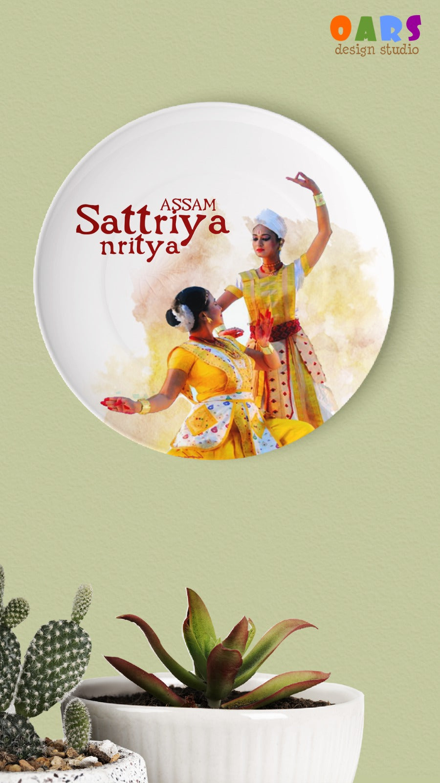 Ceramic Plate – Sattriya Nritya