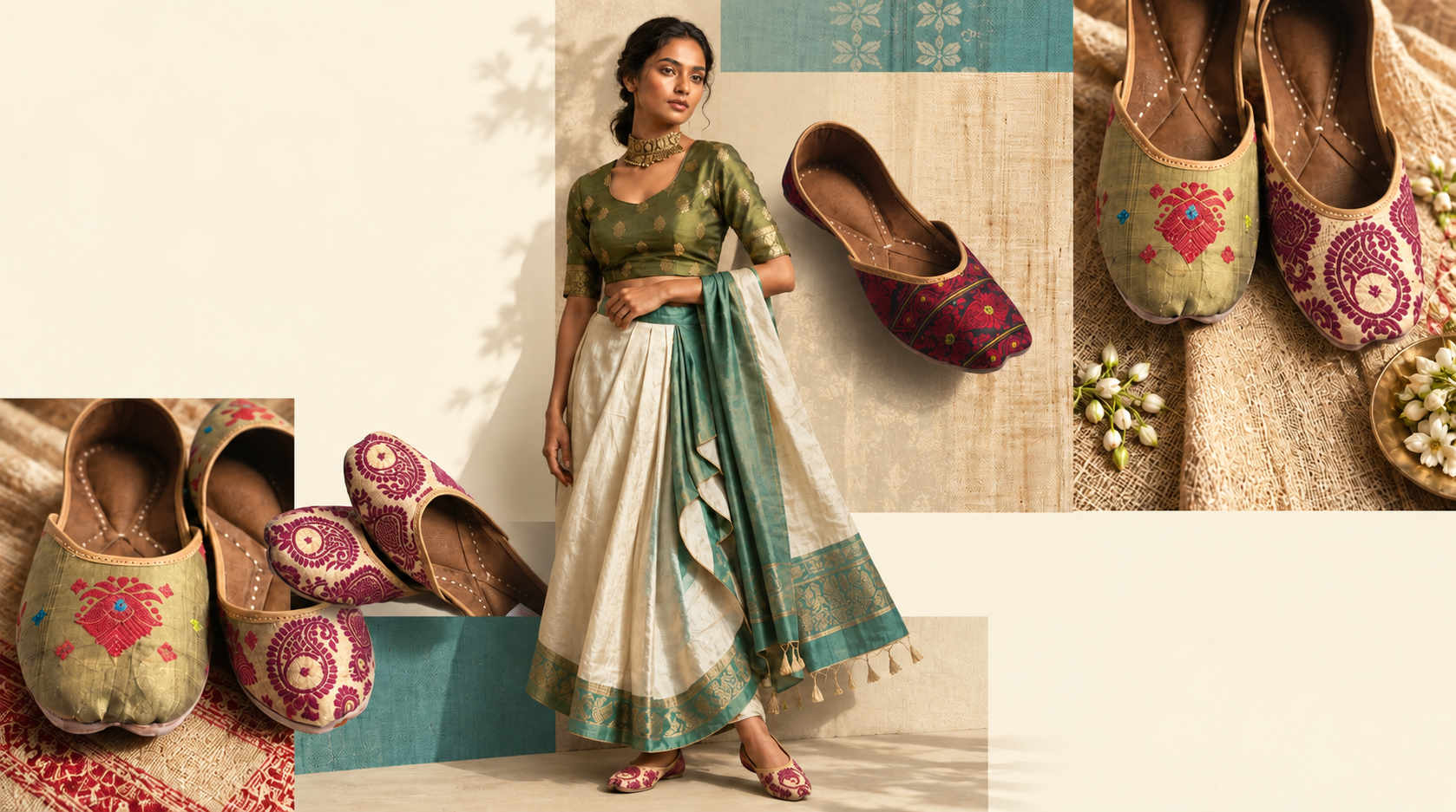 ASSAM SILK MOJARIS
