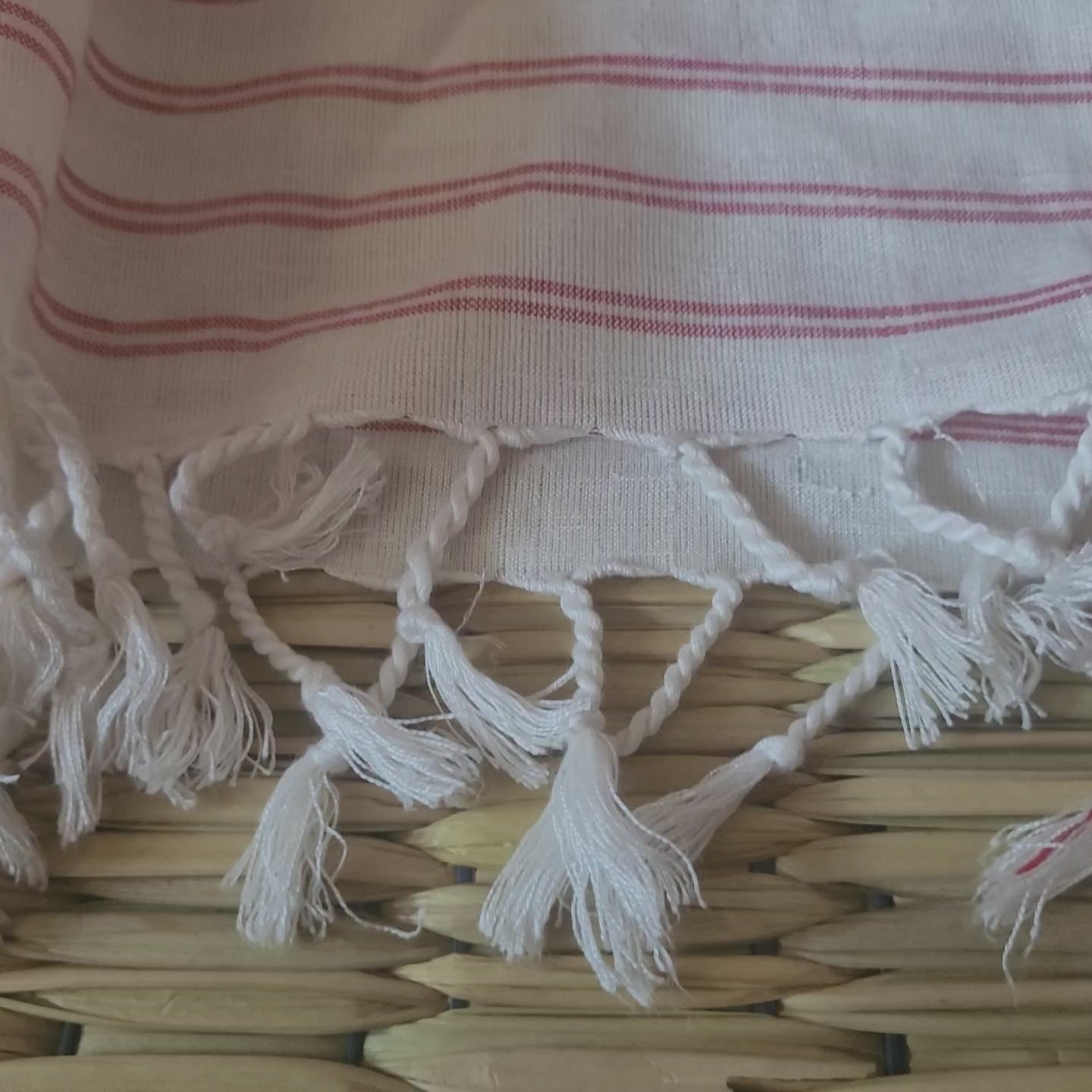 Assamese Eri Gamusa in Red small floral Motifs | Handwoven Heritage of Assam